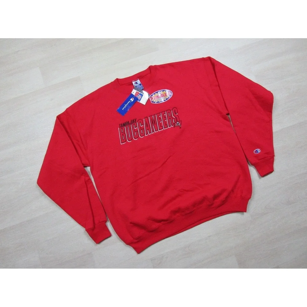 NWT - Vintage‎ 1990's Tampa Bay Buccaneers Crewneck Sweatshirt (L) Champion NFL
